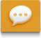 iMessages Orange Icon 59x55 png